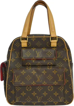 Louis Vuitton Excentri-Cite Monogram Canvas Brown Canvas Handbag (Pre-Owned)
