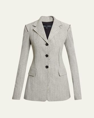 Proenza Schouler Lorenza Deconstructed Static Suiting Jacket