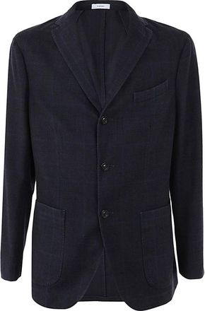 Boglioli Regular Check Blazer - Heren - Blazers - Blauw - XL - Wol - Jassen