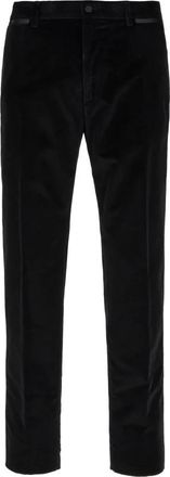Dolce & Gabbana Slim-fit Jeans - Heren - Slim Fit Broeken - Zwart - L - Leer - Broeken
