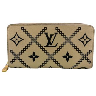 Louis Vuitton Black Monogram White Monogram Empreinte Leather Long Wallet (Bi-Fold) (Pre-Owned)