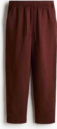 H&M Kordelzughose aus Leinenmix - Beige