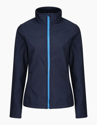 Regatta Womens Regatta Standout Womens/Ladies Ablaze Printable Soft Shell Jacket - Navy - Size: 16