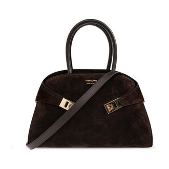 Ferragamo Dames, Tassen, Bruin, Maat: ONE Size Su&egrave;de