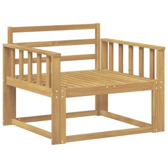 vidaXL Sof&aacute; Intermedio De Exterior Madera De Acacia S&oacute;lida Blanco Vidaxl