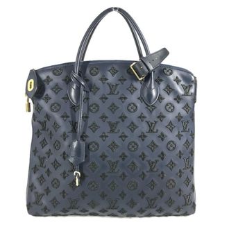 Louis Vuitton Black Blue Handbag Tote Bag (Pre-Owned)