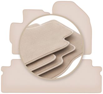 OEM Alfombrillas Beige Premium Para Toyota Verso Fl Monovolumen 2013-2019