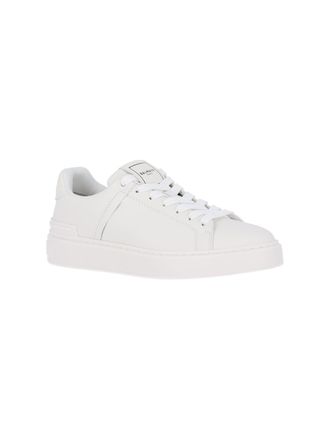 Balmain Womens Sneakers White Calf Leather