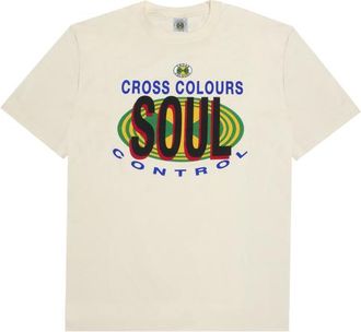Cross Colours Soul Control T-Shirt in Off White at Nordstrom, Size X-Large