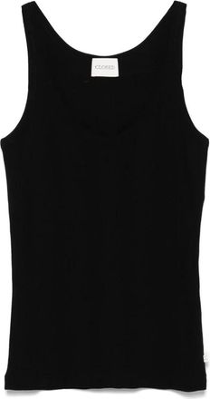 Closed Zwarte Zwarte Top met Bandjes - Dames - Tops zonder mouwen - Zwart - M - Katoen - Tops