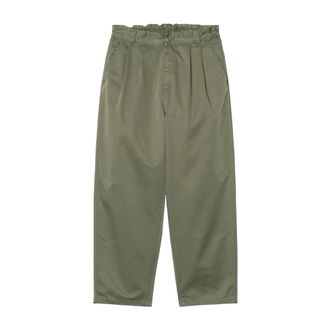 Carhartt Work in Progress Carhartt Wip, Straight Trousers, male, Green, Size: S Marv Pant