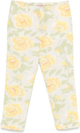 Kenzo Pantaloni a fiori - Giallo