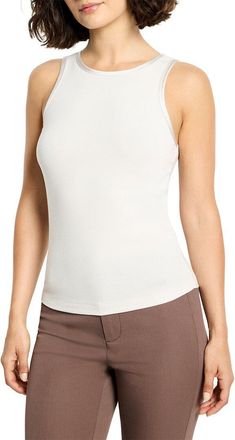 Nic+Zoe Nic+Zoe Trimmed Perfect Knit Ribbed Tank Top