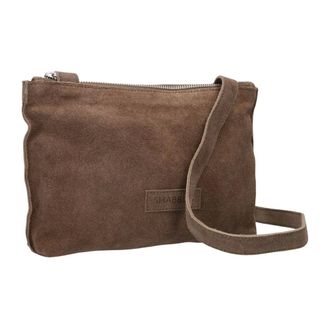 Shabbies Amsterdam Tassen, Dames, Bruin, ONE Size, Katoen, Festival Big Oiled Suede Bag
