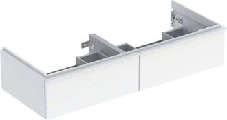 Keramag Keramag - Geberit Icon Mueble Bajo Lavabo Para Lavabo Doble, 2 Cajones