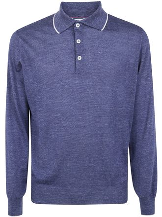 Brunello Cucinelli Long Sleeves Polo Shirt