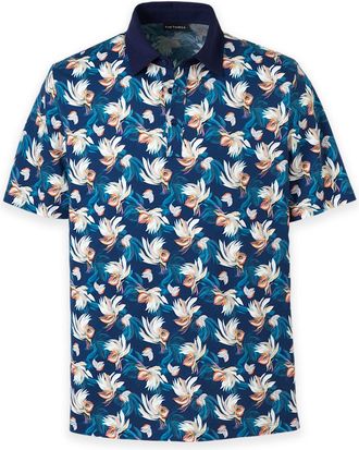 Paul Fredrick Cotton Three Button Polo