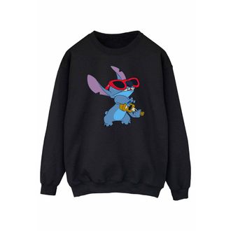 Disney Heren Lilo en Stitch Gitaar Sweatshirt (Zwart)