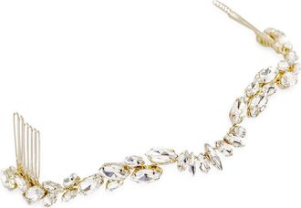 Brides & Hairpins Zila Crystal Crown Comb in Gold at Nordstrom