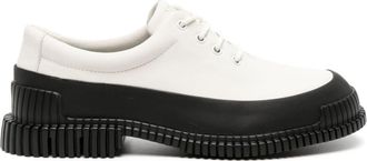 Camper Pix lace-up leather shoes - men - Leather/Fabric/Recycled Polyester/Polyethylene vinyl acetate (PEVA) - 44 - White