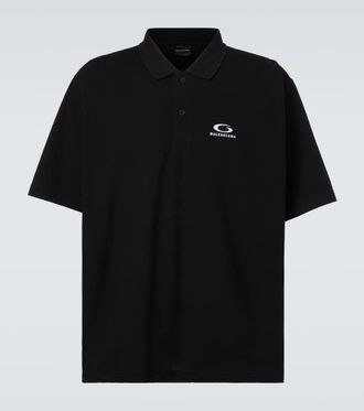 Balenciaga Polo in cotone con logo