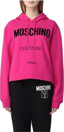 Moschino Luxe en comfortabele hoodie voor vrouwen - Dames - Hoodies - Roze - XS - Hoodies & sweatvesten