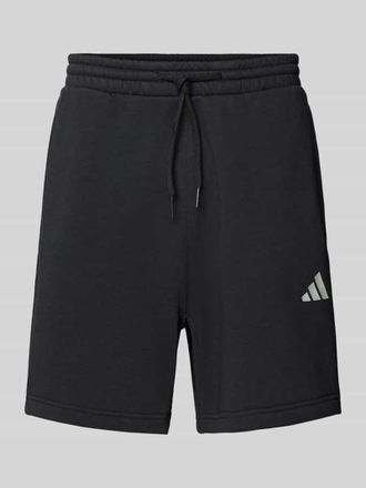 adidas Sweatshorts mit Viskose-Anteil und Label-Print in Black, Größe S
