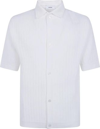 Lardini Polo Shirt met Korte Mouwen - Heren - Korte mouwen Overhemden - Wit - XL - Overhemden