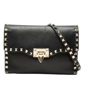 Valentino Pre-owned Cross Body Bags, female, Black, Size: ONE SIZE Pre-owned Vintage Crossbody Bag