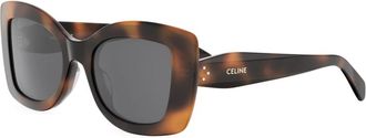Celine 3 Dots Butterfly Zonnebril - Dames - Zonnebrillen - Bruin - 52 MM - Accessoires
