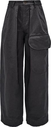 J.W.Anderson organic cotton loose fit trousers - men - Organic Cotton - 46 - Grey