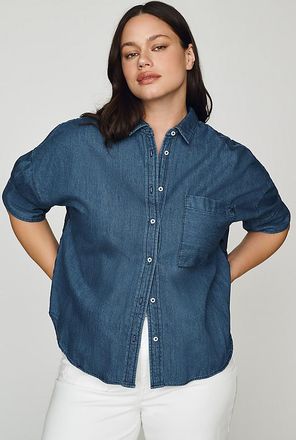 Maeve Mabel Boxy Denim Shirt by Maeve Top