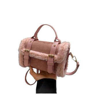 Generic Faux plush handbag bag womens one-shoulder crossbody bag