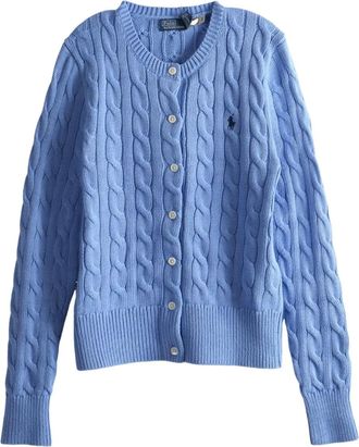 Polo Ralph Lauren Cardigan in maglia a trecce - Blu