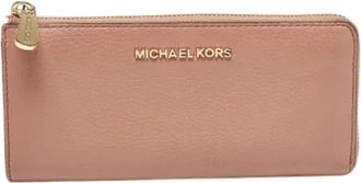 Michael Kors Pre-owned Wallets, female, Pink, Size: ONE SIZE Pre-owned Jet Set Wallet