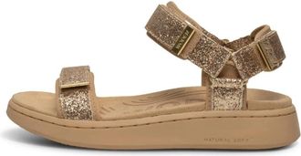 Woden Flat Sandalen - Dames - Sandalen - Beige - 37 EU - Schoenen