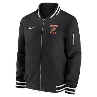 Nike Oregon State Nike Mens College Bomber Jacket in Black | M62424E168ORST-BLK