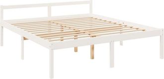vidaXL Senior Bed without Mattress White 180x200cm Super King Size vidaXL