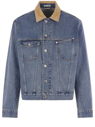 J.W.Anderson Denim Corduroy Collar Denim Jacket