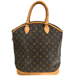 Louis Vuitton Lockit Handbag Monogram Canvas Brown Canvas Handbag (Pre-Owned)