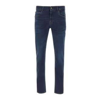 Fay Slim-fit Jeans, male, Blue, Size: W38 Original 5-Pocket Pants