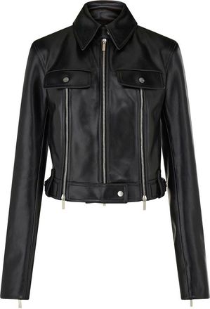 Ferragamo Leather Biker Jacket