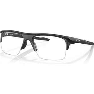 Oakley 56mm Rectangle optical glasses in Black at Nordstrom