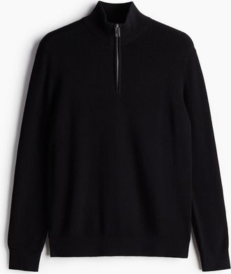 H&M Pullover Slim Fit - Schwarz