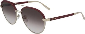 Ferragamo Stijlvolle Zonnebril - Dames - Zonnebrillen - Veelkleurig - 59 MM - Accessoires