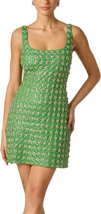 Adrianna Papell Fully Beaded Mini Dress