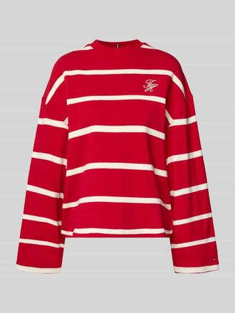 Tommy Hilfiger Relaxed Fit Sweatshirt aus Baumwoll-Mix in Rot, Gr&ouml;&szlig;e XXL