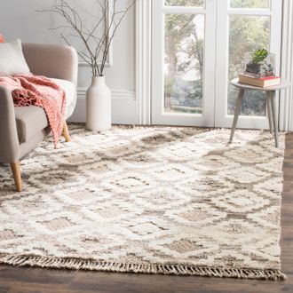 Safavieh Kenya Hand Made Area Rug, Natural Traditional Style Non-Shedding