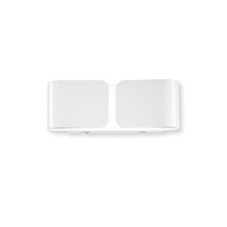 Ideal Lux Applique Contemporanea Clip Metallo Bianco 2 Luci G9 3w 3000k Luce Calda