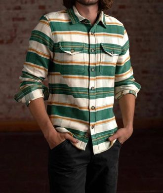 Iron And Resin Lotus Heavyweight Cotton Shirt In Green